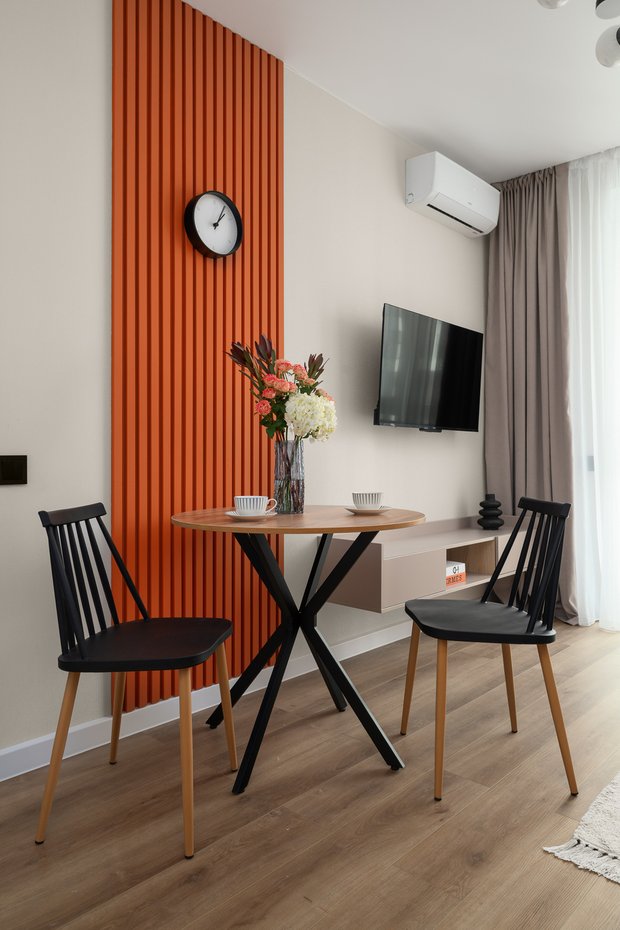 Фотография:  в стиле , Малогабаритная квартира, Квартира, Советы, Краснодар, 1 комната, до 40 метров, Любовь Карабанова – фото на INMYROOM