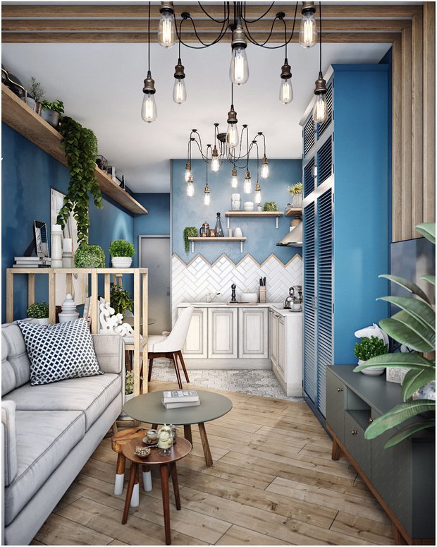 Фотография: Гостиная в стиле Скандинавский, Советы, Зонирование, Николай Вашанцев, зонирование студии, ToTaste Studio, Антон Юров, Денис Юров, Инна Азорская, Яна Грошева, ирина носова, Александра Ермилова, Диана Бганова – фото на INMYROOM