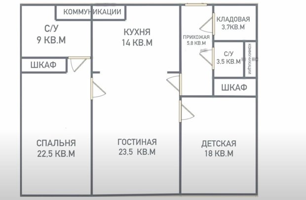 Как скучную аренду 100 м² от трешки превратили в скандинавскую мечту: ремонт своими руками (фото до и после) - INMYROOM