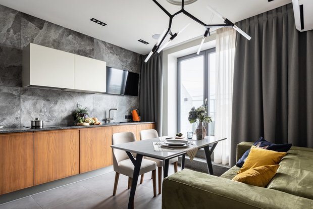Фотография:  в стиле , Кухня и столовая, Гостиная, Советы – фото на INMYROOM