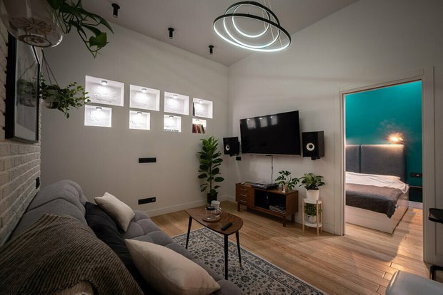 Бюджетное преображение гостиной 12 м² (фото до и после) — INMYROOM