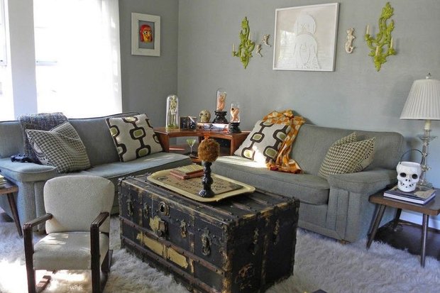 Фотография: Гостиная в стиле Скандинавский, Декор интерьера, Аксессуары, Декор, Декор дома, Цветы, Журнальный столик – фото на INMYROOM