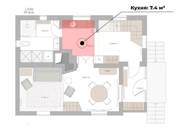 Фотография:  в стиле , Кухня и столовая, Переделка – фото на INMYROOM