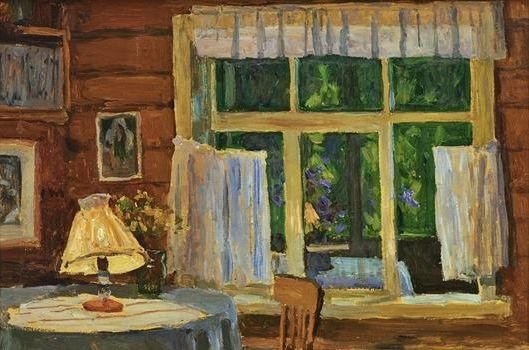 Грицай Алексей Михайлович (Россия, 1914-1997) «Вечер в доме художника Андрея Тутунова» 1962