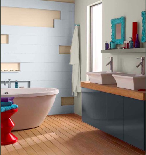 Фотография: Ванная в стиле Эклектика, Декор интерьера, Дизайн интерьера, Цвет в интерьере, Dulux, Akzonobel – фото на INMYROOM