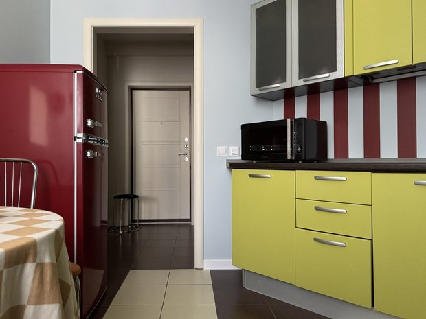 Фотография:  в стиле , Квартира, Проект дня, Екатеринбург, Монолитный дом, 1 комната, 40-60 метров, Кристина Салангина, Анастасия Гавриленко – фото на INMYROOM