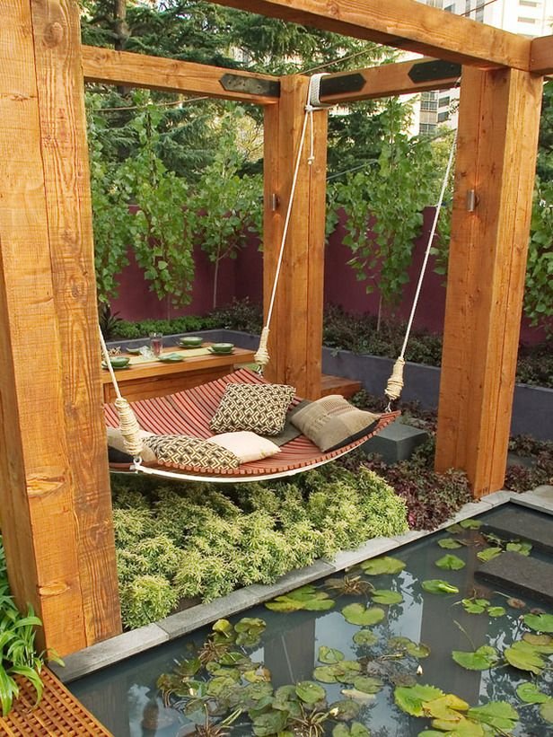 Фотография: Ландшафт в стиле Прованс и Кантри, Современный, DIY, Дом, Стиль жизни, Дача, Гамак, Качели – фото на INMYROOM