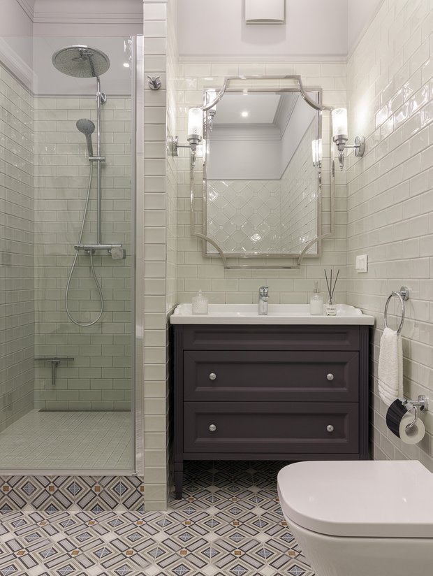 Фото: Ванная комната в классическом современном стиле - фото на INMYROOM