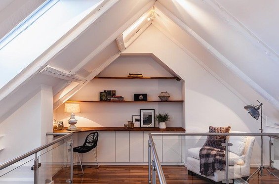 Фотография: Кабинет в стиле Скандинавский, Квартира, Дома и квартиры – фото на INMYROOM