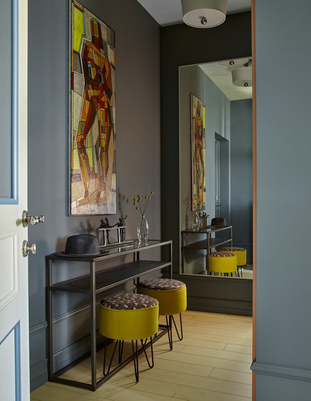 Фотография: Прихожая в стиле Современный, Эклектика, Квартира, Проект недели, Москва, Монолитный дом, 2 комнаты, 40-60 метров, Наталья Митракова, ЖК «Маршал», Винтажный – фото на INMYROOM