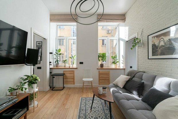 Бюджетное преображение гостиной 12 м² (фото до и после) — INMYROOM