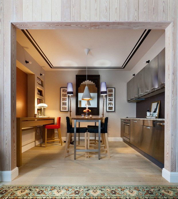 Фотография: Кухня и столовая в стиле Современный, Малогабаритная квартира, Советы, Ирина Крашенинникова – фото на INMYROOM