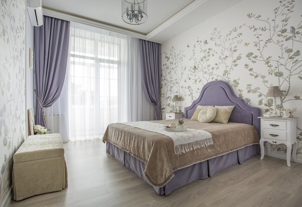 Фотография: Спальня в стиле Классический, Квартира, Проект недели, Москва, Светлана Юркова, Сталинка, 2 комнаты, 40-60 метров – фото на INMYROOM