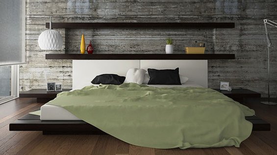 Фотография: Спальня в стиле Современный, Декор интерьера, DIY, Мебель и свет – фото на INMYROOM