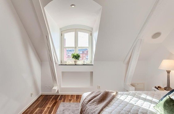 Фотография: Спальня в стиле Скандинавский, Квартира, Дома и квартиры – фото на INMYROOM
