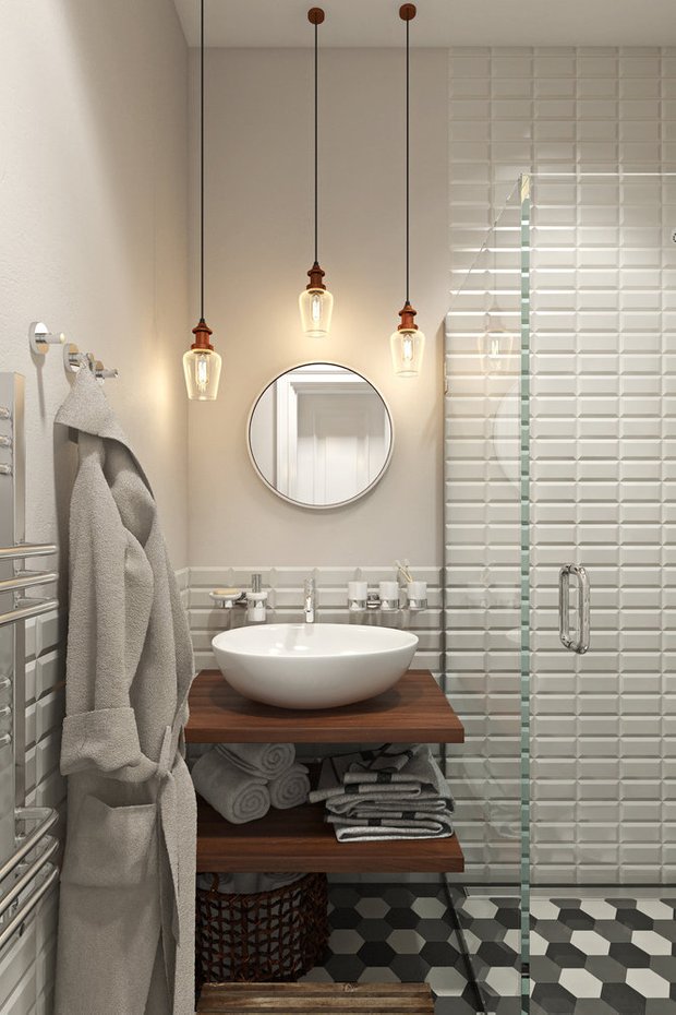 Фотография: Ванная в стиле Скандинавский, Советы – фото на INMYROOM