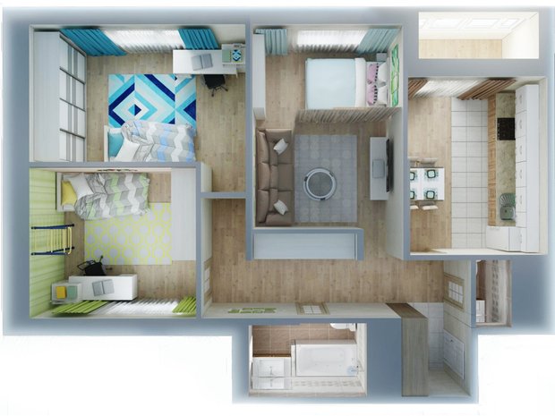 Фотография: Планировки в стиле , Перепланировка, Анастасия Киселева, Максим Джураев, UP-Квартал – фото на INMYROOM