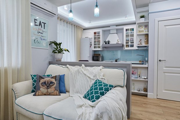 Фотография:  в стиле , Скандинавский, Квартира, Гид, уют дома, малогабаритка, хюгге, интерьер в стиле хюгге – фото на INMYROOM