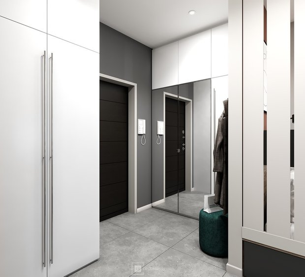 Фотография: Прихожая в стиле Современный, Квартира, Студия, Дом, Перепланировка, малогабаритка, до 40 метров, CoolaginDesign, Артем Кулагин – фото на INMYROOM