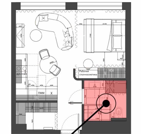 Фотография:  в стиле , Малогабаритная квартира, Советы, идеи хранения – фото на INMYROOM