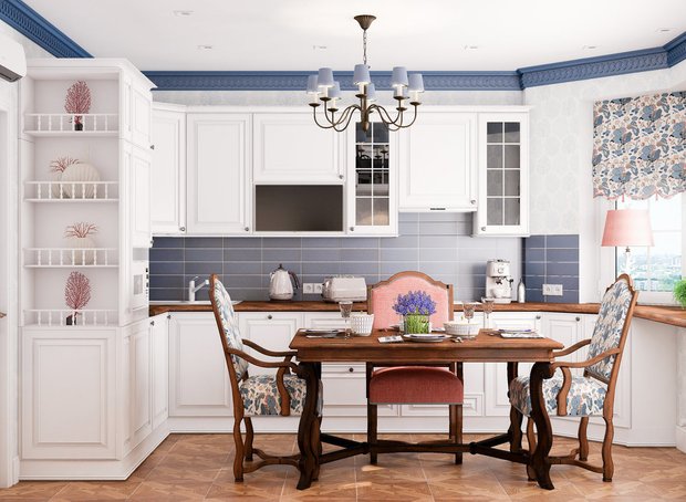 Фотография: Кухня и столовая в стиле Прованс и Кантри, Гид, Марина Саркисян, Инна Величко, Мила Титова, Панельный дом, Бюро «Общая Площадь», П44т, энциклопедия_кухня, энциклопедия_интерьер, Татьяна Берестова – фото на INMYROOM