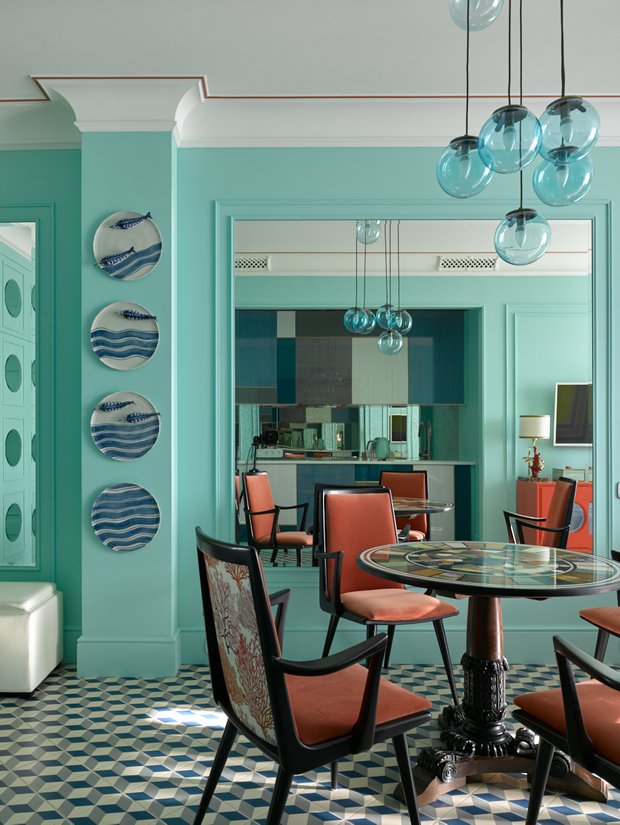 Фотография: Кухня и столовая в стиле Эклектика, Квартира, Проект недели, Анна Муравина, 2 комнаты, 40-60 метров, Геленджик – фото на INMYROOM