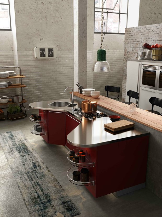 Фотография: Кухня и столовая в стиле Лофт, Интерьер комнат – фото на INMYROOM