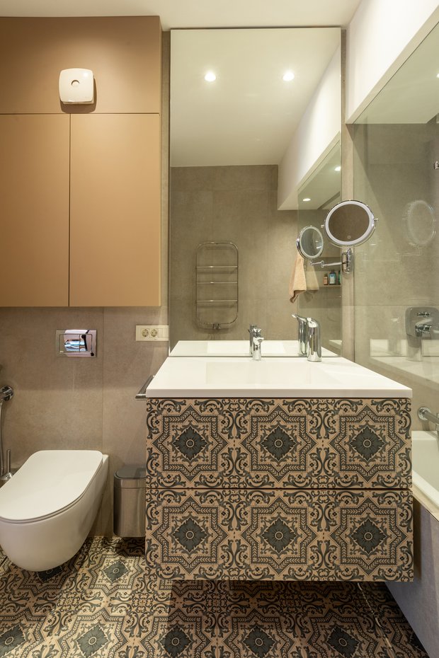 Фото: в стиле, Модерн, Квартира, Практичный ремонт, 4 и более, Более 90 метров, Индивидуальный проект, Баку, Азербайджан – фото на INMYROOM