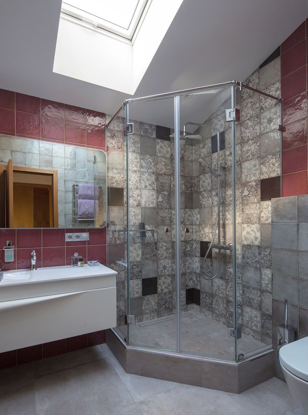 Фотография: Ванная в стиле Современный, Дом, Проект недели, Дом и дача, напольное покрытие, Московская область, Светлана Герасимова – фото на INMYROOM