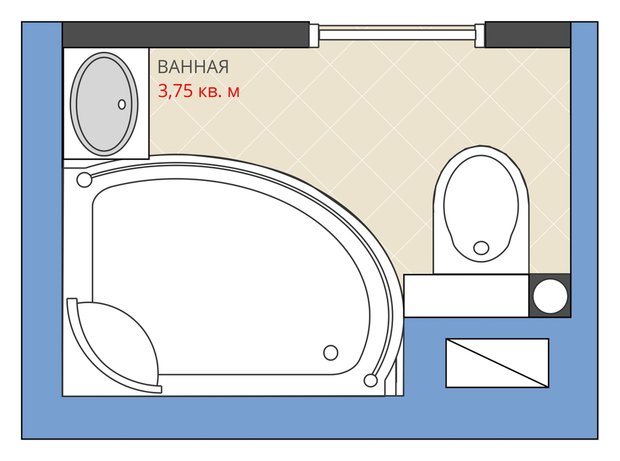 Фотография: Гостиная в стиле Современный, Ванная, Перепланировка, Анастасия Киселева, Максим Джураев, ГМС-1, энциклопедия_сантехника – фото на INMYROOM