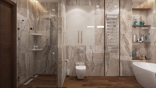 Фотография: Ванная в стиле Современный, Советы, Перепланировка, Марина Лаптева – фото на INMYROOM