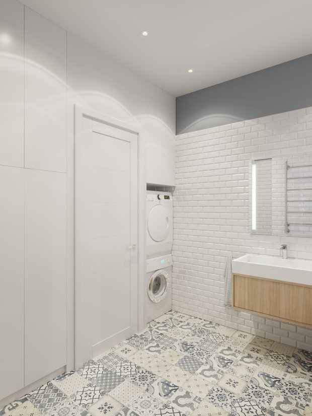 Фотография: в стиле , Современный, Квартира, Проект недели, Москва, Серый, Кирилл Романюк, Алексей Дякин, FonBureau, Кирпичный дом, 2 комнаты, 40-60 метров – фото на INMYROOM