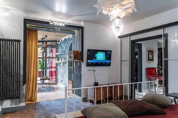 Фотография: в стиле , Квартира, Переделка, Санкт-Петербург, 2 комнаты, 60-90 метров, эклектика с элементами современного и индустриального стиля, фото интерьера, дизайн интерьера фото, Игорь Азаров-Маргалит – фото на INMYROOM