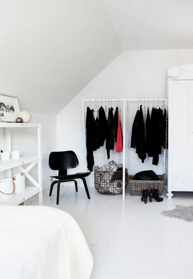 Фотография: Гостиная в стиле Скандинавский, Спальня, Гардеробная, Советы – фото на INMYROOM