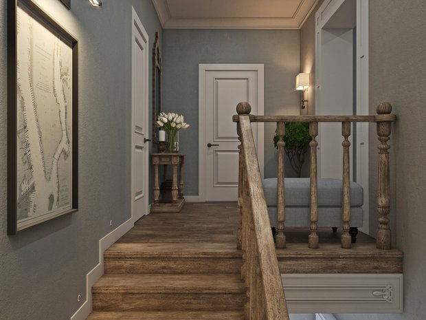 Фотография: Прихожая в стиле Прованс и Кантри, Дом, Проект недели, Алексей Иванов, Ленинградская область, 4 и больше, Более 90 метров – фото на INMYROOM