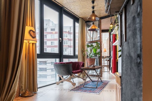 Фотография: в стиле , Квартира, Переделка, Санкт-Петербург, 2 комнаты, 60-90 метров, эклектика с элементами современного и индустриального стиля, фото интерьера, дизайн интерьера фото, Игорь Азаров-Маргалит – фото на INMYROOM