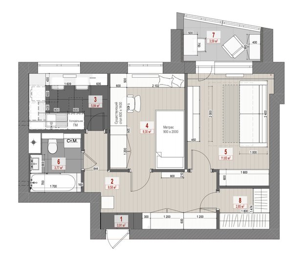 Фотография:  в стиле , Кухня и столовая, Переделка, Мария Лебедева – фото на INMYROOM