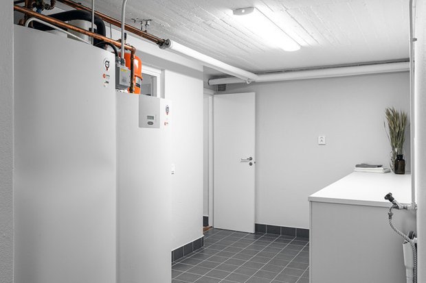 Фотография: Кабинет в стиле Скандинавский, Современный, Декор интерьера, Дом, Белый, Минимализм, Вилла, Серый, Голубой, Коричневый, 4 и больше, Более 90 метров – фото на INMYROOM