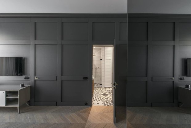 Фотография: Гостиная в стиле Современный, Кухня и столовая, Гардеробная, Декор и DIY, Малогабаритная квартира, Вильнюс – фото на INMYROOM