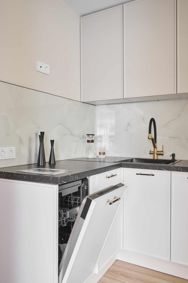 Фотография:  в стиле , Квартира, Переделка, Москва, 2 комнаты, 40-60 метров, современный/минимализм, Мария Жигунова – фото на INMYROOM