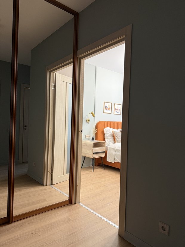 Фотография:  в стиле , Скандинавский, Квартира, Переделка, 1 комната, до 40 метров, Екатерина Безъязычная, Санкт-Петербруг – фото на INMYROOM