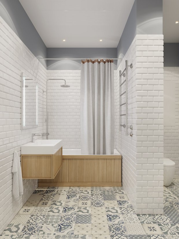 Фотография: в стиле , Современный, Квартира, Проект недели, Москва, Серый, Кирилл Романюк, Алексей Дякин, FonBureau, Кирпичный дом, 2 комнаты, 40-60 метров – фото на INMYROOM