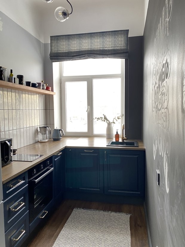 Кухонные фасады купили в «Леруа Мерлен».