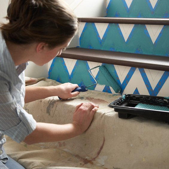 Фотография:  в стиле , Декор интерьера, DIY, Лестница, Краски – фото на INMYROOM