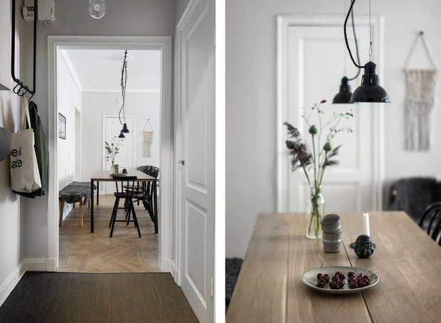 Фотография:  в стиле , Скандинавский, Декор интерьера, Квартира, Швеция, Декор, Мебель и свет, Стокгольм, Серый, интерьер в скандинавском стиле, 3 комнаты, 60-90 метров, монохромный интерьер – фото на INMYROOM