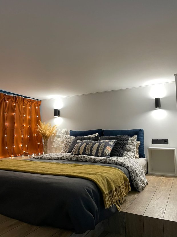 Фото: Спальня в скандинавском стиле, модерн, ремонт на практике — фото на INMYROOM