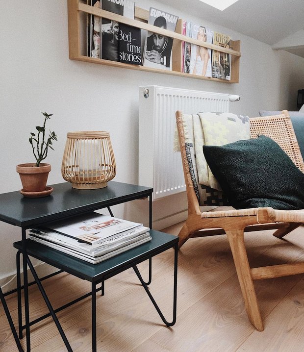 Фотография: Гостиная в стиле Скандинавский, Советы, Белый, Бежевый, Коричневый – фото на INMYROOM