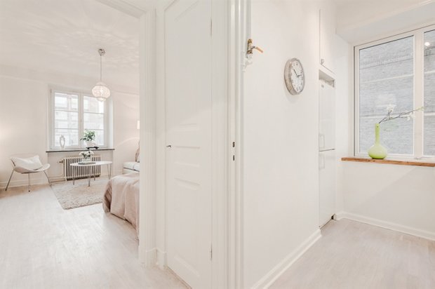 Фотография: Прихожая в стиле Скандинавский, Малогабаритная квартира, Квартира, Дома и квартиры, Стокгольм – фото на INMYROOM