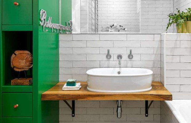 Фотография: Ванная в стиле Скандинавский, Гид – фото на INMYROOM