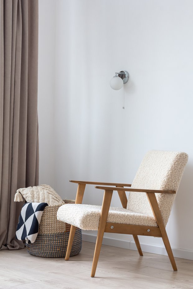 Фото: Комната в стиле минимализм, современная, маленькая квартира, квартира, Санкт-Петербург, 1 комната, до 40 метров, Ольга Копосова – фото на INMYROOM